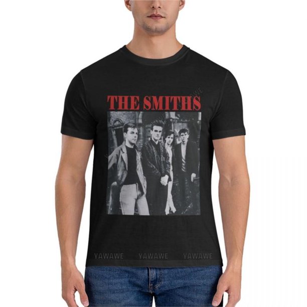 Camiseta de The Smiths Essential para hombre ropa de talla grande de algodón color negro