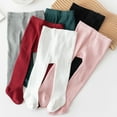 thumbnail image 4 of Gupgi Collants pour Bébés Filles 12 24 Mois Bas Unis pour Nourrisson Automne Coupe Ajustée Chaussettes Collants, 4 of 6