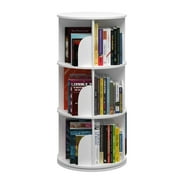 3 Tier 360° Rotating Stackable Shelves Bookshelf Organizer