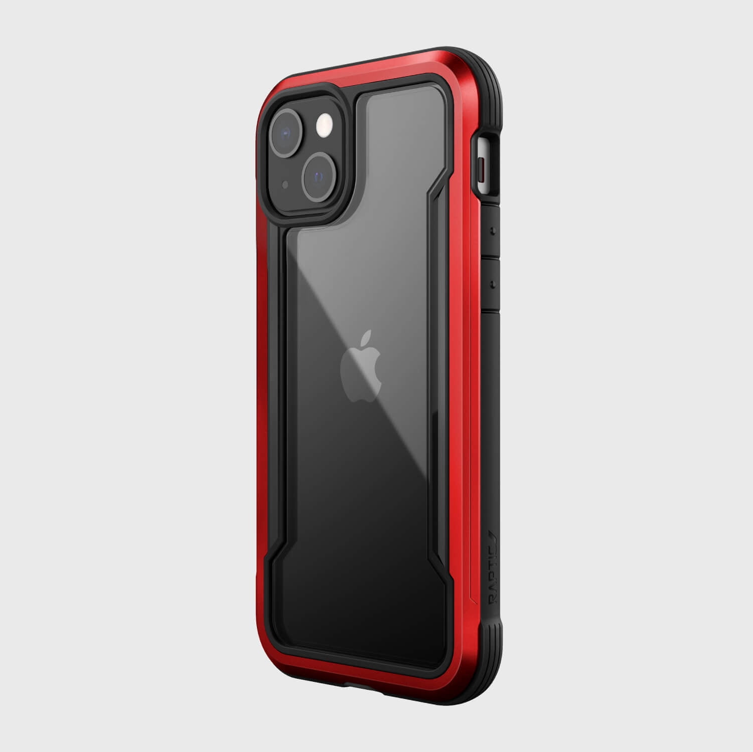 Raptic Shield Case Compatible with iPhone 13 Case, Shock Absorbing Protection, Durable Aluminum Frame, 10ft Drop Tested, Fits iPhone 13, Red