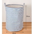 thumbnail image 1 of Panier à Linge Moderne, Imperméable et Durable, en Polyester 100 % Recyclé, Grande Capacité, Design Pliable pour un Rangement Facile, Construction Autoportante, Longues Poignées pour Transporter, 1 of 4
