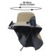 thumbnail image 3 of Sombrero con ventilador solar de ala ancha para protección solar | Sombrero para pesca al aire libre con ventilador de refrigeración ajustable de 3 Velocidades, 3 of 7