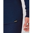 thumbnail image 5 of Hanes Men's Long-Sleeve Thermal Shirt, Reversible, Crewneck Navy XL, 5 of 8