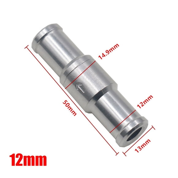 1 Pce Clapet Antiretour Unidirectionnel 6/8/10/12 mm Carburant Gaz Essence Diesel en Ligne Clapet Antiretour