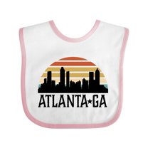 Inktastic Atlanta Georgia Skyline Vintage Boys or Girls Baby Bib