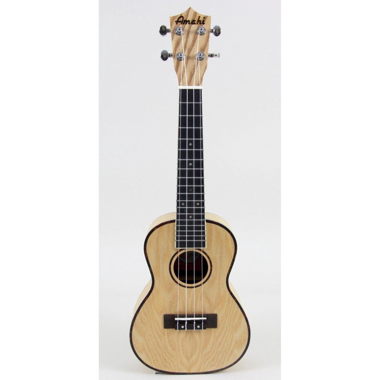 Amahi UK880 Classic Quilted Ash Concert Ukulele