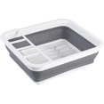 thumbnail image 1 of Escurreplatos plegable gris/blanco - escurridor de platos, escurreplatos para platos y cubiertos, polipropileno, blanco, 1 of 7