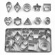 thumbnail image 4 of 60-Piece Stainless Steel Biscuit Mold Mini Fondant Mold Geometric Biscuit Cutting Mold Baking Tool, 4 of 5