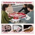 thumbnail image 3 of Folding Mahjong Table with Cup Holders for Game Room, 3 of 6