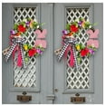 thumbnail image 7 of EUDIDV Home Decor Accents Easter Bunny Wooden Sign Wreath Wreath Door Hanging Outdoor Patio Easter Decoration Home Decor Clearance Accents, 7 of 7