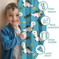 thumbnail image 3 of Blackout Kids Curtains,Blue Dinosaurs with Coins Dynamic Childrens Insulated Curtains Set Of 2,Bedroom Essentials,Toddler Room Decor 42"x84", 3 of 5