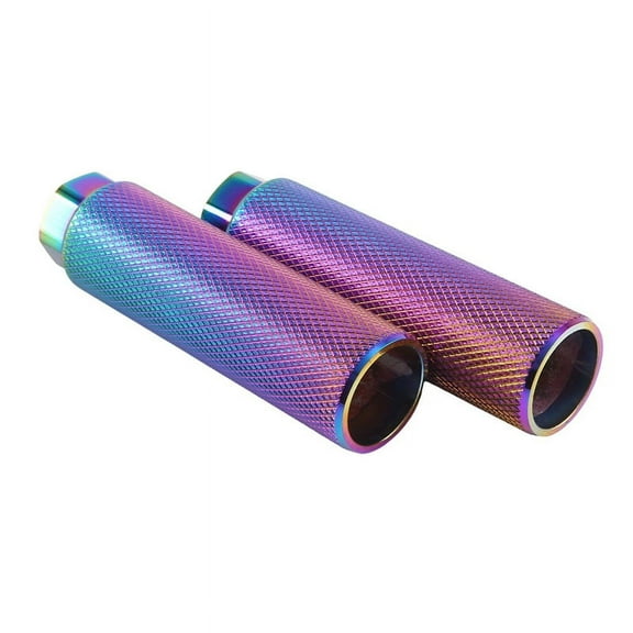 2 Pcs Aluminum Alloy Foot Stunt Peg for Bike 3/8Inch Axle Footrest-Lever Cylinder Grip Non-Slip Axle Foot Pegs,2 x Aluminum Alloy Foot Stunt Peg,Multicolor