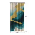 thumbnail image 5 of Blue and Gold Marble Golden Dots Pattern Shower Curtain 36"x72" ,Bathroom Decorative Shower Curtains Set with 12 Hooks,Modern Waterproof Washable Shower Curtain, 5 of 6
