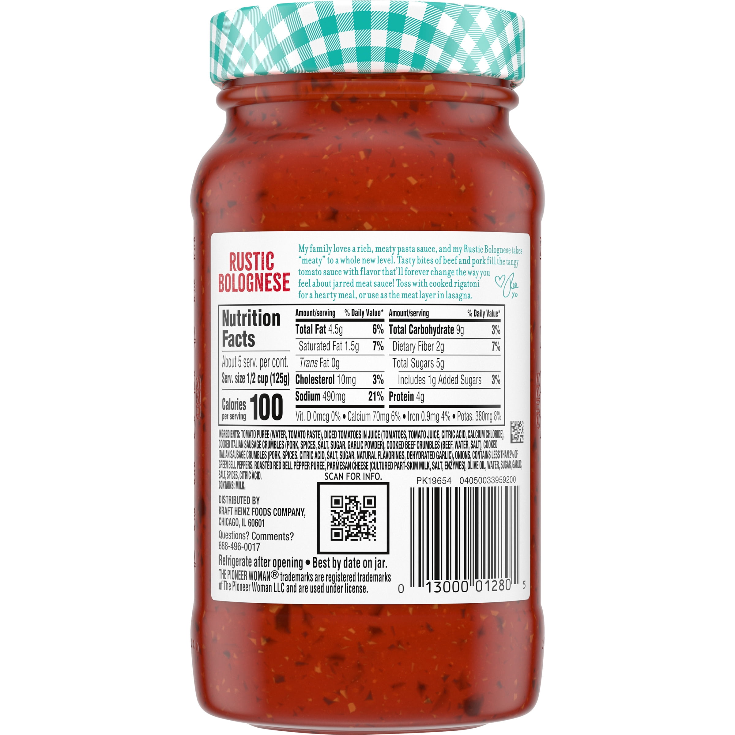 The Pioneer Woman Rustic Bolognese Pasta Sauce, 24 oz Jar