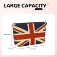 thumbnail image 3 of Retro British Flag Handbag Purse Tote Organizer Zipper Closure Cosmetic Pouch Bag For Travelling, 3 of 7