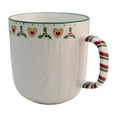 thumbnail image 2 of Set Tarros de Porcelana Blanca con Relieve, Colección Navideña, 4 Modelos Diferentes, Tazas para Bebidas Calientes, Capacidad 345 ml, 2 of 5