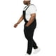thumbnail image 4 of Hombres Casual Moda Soid Pecho Bolsillo Washed Denim Suspender Pantalones largos Pantalones cargo Pompotops oipoqjl42948, 4 of 9