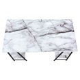 thumbnail image 5 of Black Metal and White Marble Desk / Good for Work in Home Office, 5 of 5
