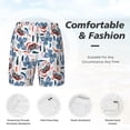 thumbnail image 6 of Picia Retro Butterfly pattern Mens Swim Trunks with Compression Liner Stretch Beach Shorts Quick Dry with Zipper Pockets No-Chafing Board Shorts-3X-Large, 6 of 9