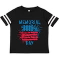 thumbnail image 3 of Inktastic Memorial Day Distressed American Flag with Fireworks Boys or Girls Toddler T-Shirt, 3 of 5