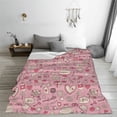 thumbnail image 5 of Sikiie Cute Love Ultra-Soft Micro flannel Blanket Luxury All Seasons Warm Blanket for Bedding Sofa and Travel (4 sizes)-80"x60", 5 of 7