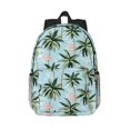 thumbnail image 1 of Easygdp Flamingos And Palms Mochila Ligera de 15 Pulgadas para Estudiantes, Mochila Cómoda para la Escuela y Viajes, Correas Ajustables, 1 of 6