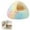 Colorful, variant on Cozy Cat Bed - Cozy Cocoon Pet Bed,Round Plush Fluffy Hooded Cave,Indoor/Outdoor,Waterproof & Washable,Calming Anti-Anxiety Design - 19.6 Inch,Pink