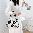 thumbnail image 2 of Vintage Female Shoulder Underarm Bag Animal Pattern Plush Portable Mini Purses, 2 of 9