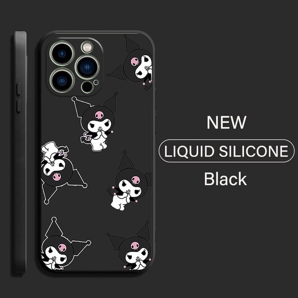 Funda de teléfono Hello Kitty Kuromi para Funda iPhone 13 12 11 Pro Max Mini X XR XS Max 6 6s 7 8 Plus funda de silicona líquida xuanjing unisex