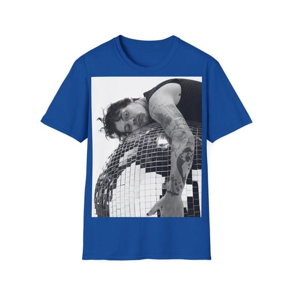Retro Disco Ball Graphic T-Shirt, Vintage Music Inspired Tee, Y2K Aesthetic Short Sleeve Cotton Shirt