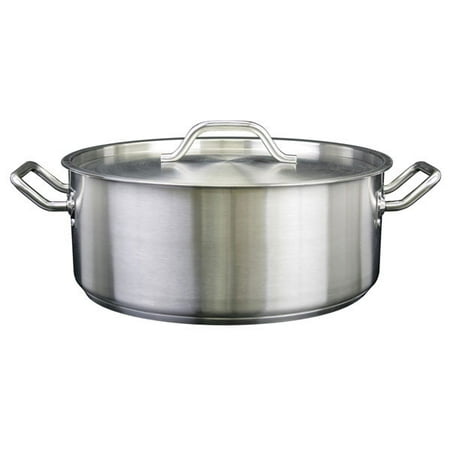 30 Qt 18 8 Stainless Steel Brazier With Cover