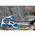 thumbnail image 5 of 50KN Rescue Figure 8 Descender Rock Climbing Rigging Plate Aluminum Alloy, for Climbing Device, Ziplining and Peak Rescue Aluminum Alloy（blue）, 5 of 5