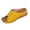 Yellow, variant on Womens White Sandals Summer Fresh Low Wedge Heel Adjustable Buckle Comfort Slip-On Mule Casual Walking Shoes,Size 5.5