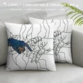 thumbnail image 3 of Orinice Hands Connection Unity Graphic Decorative Throw Pillow Cover for Home Couch Living Room Bed Sofa - Short Plush Pillow Covers 1PC 24x24in, 3 of 5