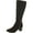Brown, variant on CHARTER CLUB Womens Black Flower Grommets Bow Accent Padded Jaccque Almond Toe Block Heel Zip-Up Boots 10 M
