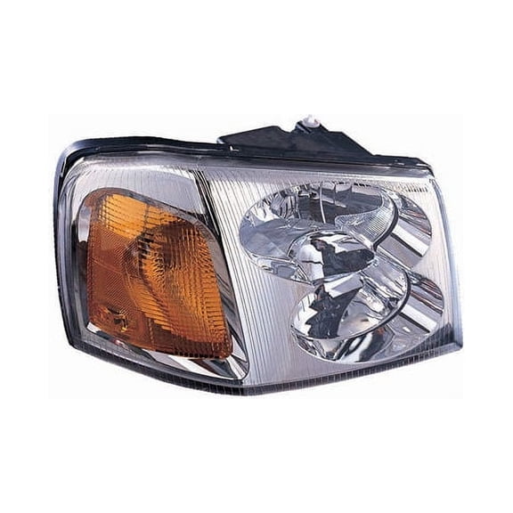Right Passenger Side Headlight Assembly - Compatible with 2002 - 2009 GMC Envoy 2003 2004 2005 2006 2007 2008
