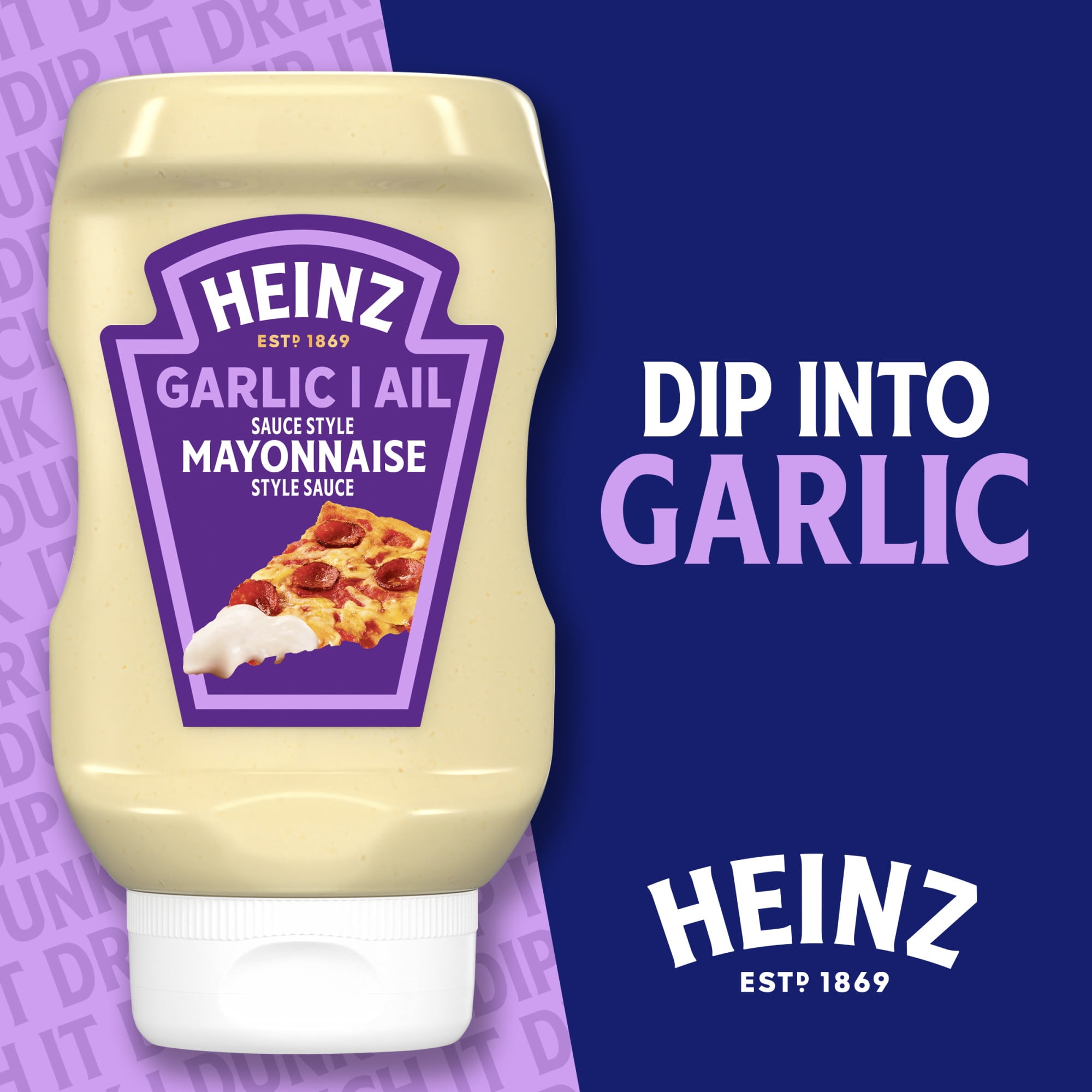Heinz Garlic Mayonnaise Style Sauce, 340 mL Bottle, 340mL