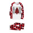thumbnail image 1 of Pyjama de Noël Imprimé Lettre Dessin Animé Costume Maison Saisonnier Manches Longues, 1 of 3