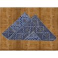 thumbnail image 7 of SAMURAI HOME Handloom Rugs 6x4 Feet | Non-Slip Floor Carpet | Indian Dhurrie Cotton Block Printed Non Shedding Area Rugs for Living Room, Bedroom, Hall, Office (Light Grey & Blue), 7 of 7