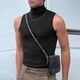 thumbnail image 5 of pstuiky Camisetas sin mangas para hombre, Camiseta deportiva de punto ajustada de color liso para hombre, de moda y fitness Tops elegantes para mujer l, 5 of 7