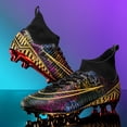 thumbnail image 2 of Botas de fútbol profesionales antideslizantes para hombre, zapatos de fútbol antideslizantes para exteriores, calzado deportivo para entrenamiento de hierba de alta calidad, 2 of 5