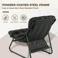 Grand Patio Garden Balcony Lounge Chair with Oversized Footstool ...