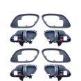 thumbnail image 1 of Blue Interior Inside Door Handle w/ Bezel 4-pc Kit Set For GMC K3500 Yukon Truck, 1 of 9