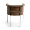 thumbnail image 5 of Taylor Saddle Brown Performance Vegan Leather Dining Chair, 5 of 7