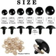 thumbnail image 2 of BlinkLLX 56 Pcs Large Safety Eyes Stuffed Animal Eyes Plastic 16-30 mm Craft Crochet Eyes for DIY of Puppet Bear Doll Making, 6 Sizes, 2 of 7