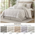 thumbnail image 3 of LANCO MODERN LIFESTYLE 7 Piece California King Comforter Set, Beige, Elegant Jacquard with Patchwork, Stylish and Cozy Bedding Collection, Premium Bedding Set with Bedskirt, Shams and Pillows, 3 of 7