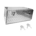 thumbnail image 4 of Caja de herramientas para caja de camioneta, de remolque, contenedor, organizador resistente, almacenamiento debajo de la carrocería para jardinería, Plata, 4 of 8