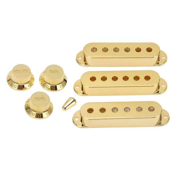 Juego de interruptores de guitarra NikouMX con orificios 3 piezas Perillas doradas