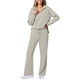 thumbnail image 3 of Conjuntos de Dos Piezas para Mujer, Moda de Otoño 2025, Pantalones Anchos, Conjunto de Estar por Casa, para Viajes y Vacaciones. Caqui M, 3 of 9