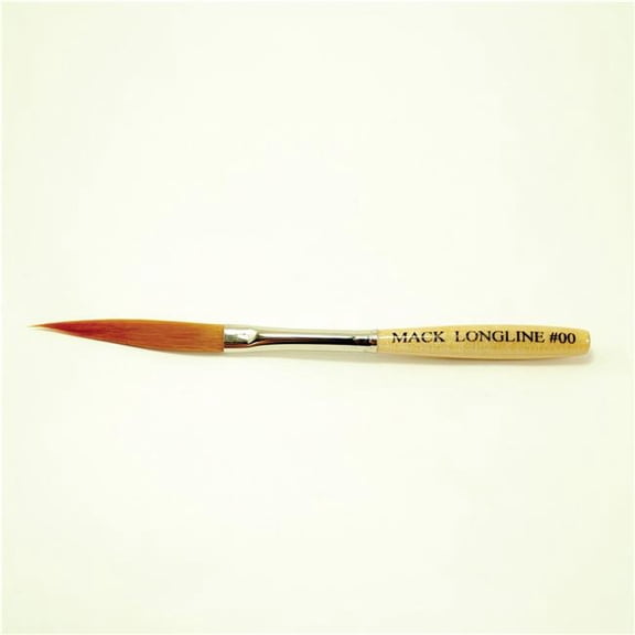 Mack Brushes MAB75-00 Series Synthetic Striper Brush, Wood Handle